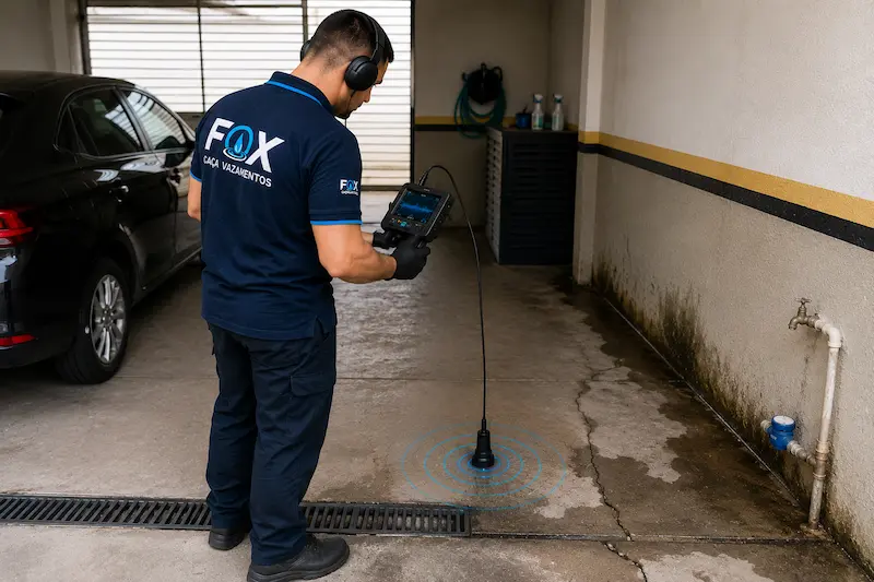 Etapa de detecção e localização de vazamento