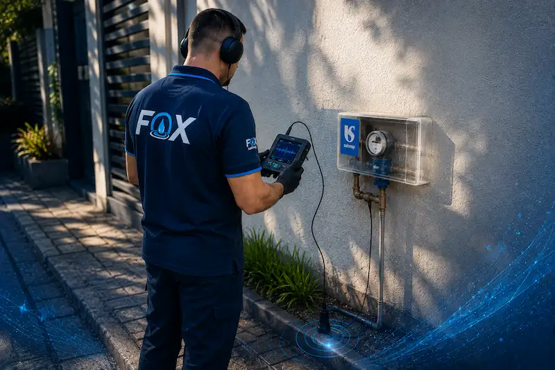 Conta de água alta e investigação de vazamento